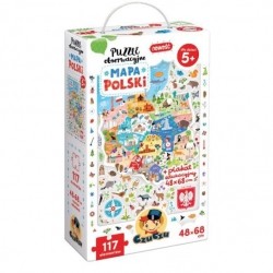 Puzzle obserwacyjne Mapa Polski-1083840
