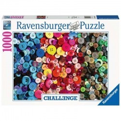 Puzzle 1000 elementów Challange, Kolorowe guziki-1119474