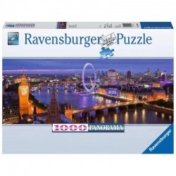Puzzle 1000 elementów Panorama Londyn nocą-1119511