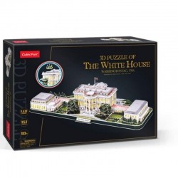 Puzzle 3D LED Biały Dom-1308275