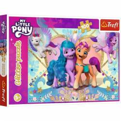 Puzzle 100 elementów Glitter My Little Pony Błyszczące kucyki-2625597