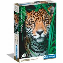 Puzzle 500 elementów Compact Jaguar w dżungli-2637750